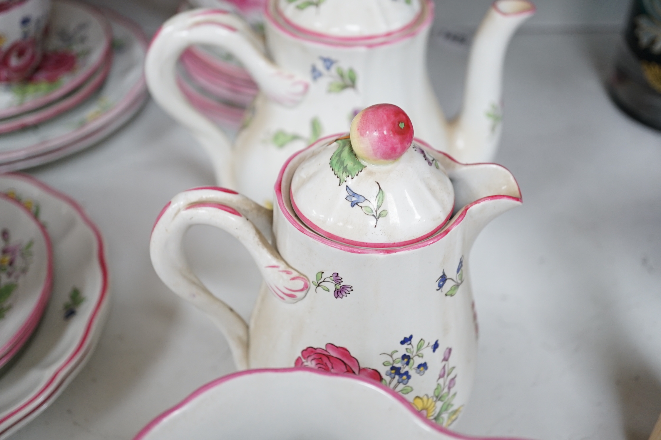 A Spode ‘Marlborough Sprays’ breakfast set